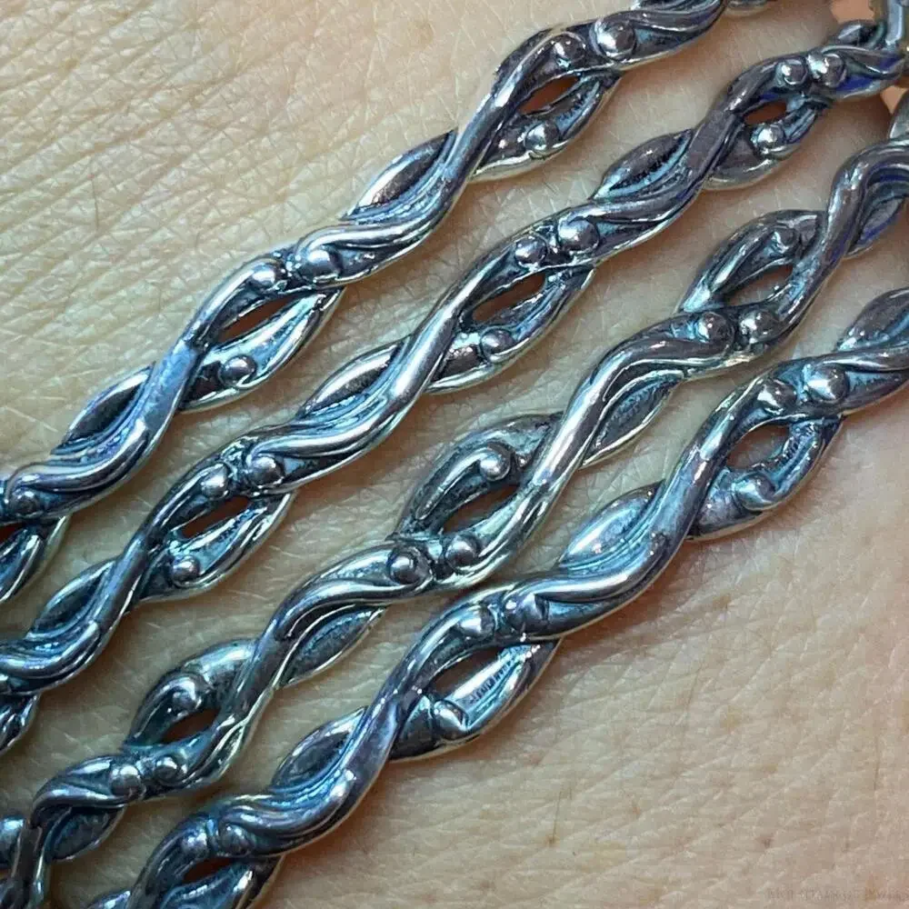 Carolyn Pollack Sterling Silver Decorated 4 Bangle Bracelet Set For Women